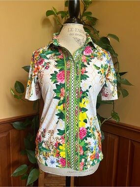 Acegolfs Botanical Energy Polo Top UPF50+ women’s small
